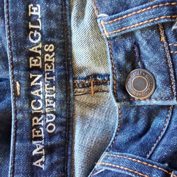 American Eagle woman size 6 high rise skinny stretch denim jeans - Picture 3 of 5